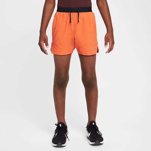 Orange nike sweat shorts discount